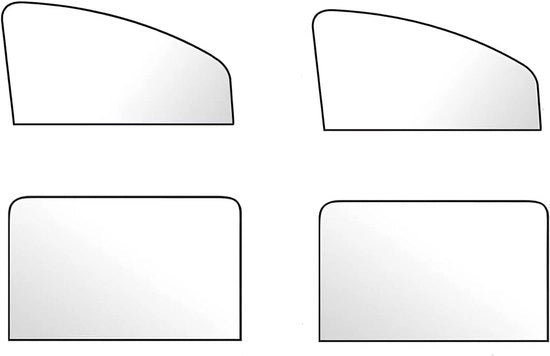 Set di 4 Parasole per Auto - Protezione UV Magnetica - Riflessione e Protezione dal Calore - Protezione della Privacy.