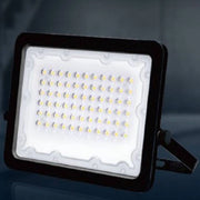 Trade Shop - Faro Led 50 W Faretto Ultra Slim Nero Esterno Luce Naturale Calda Fredda Fs50w-n -