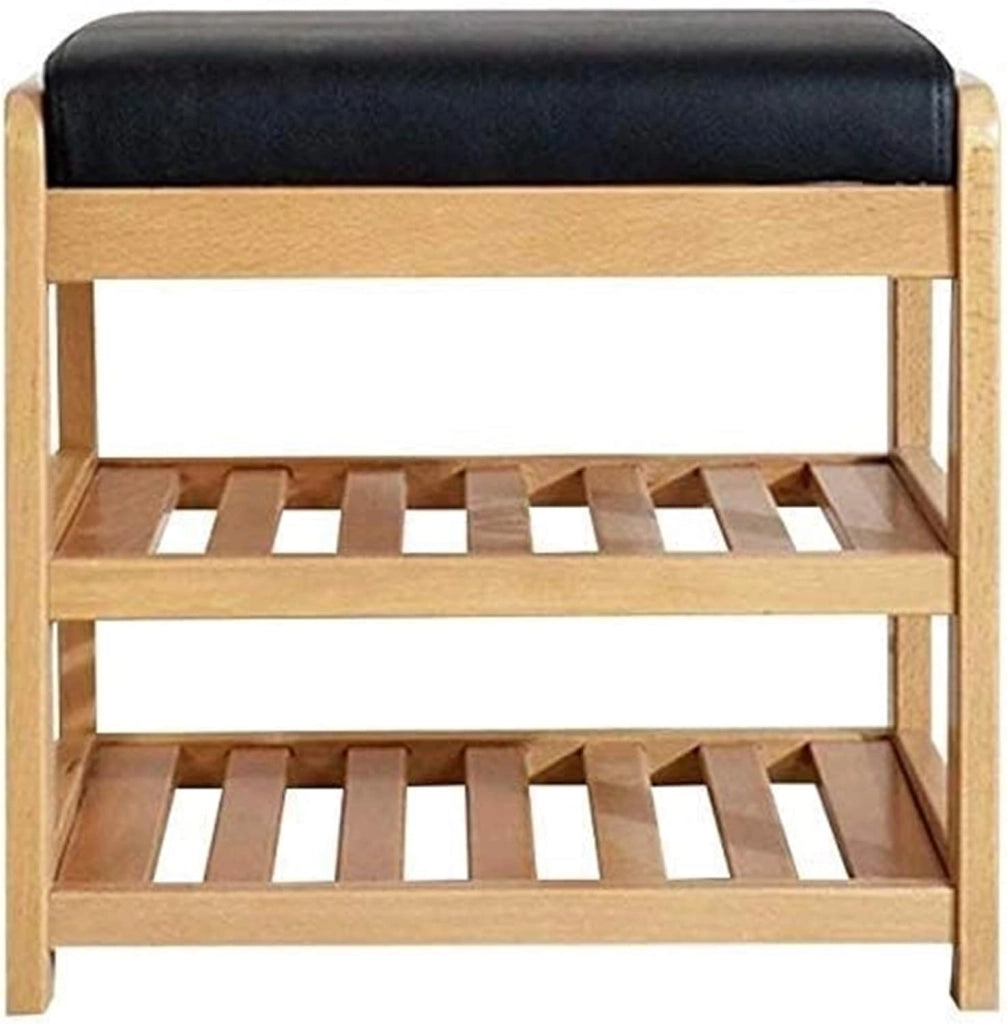 scarpiera Scarpiera per la casa Scarpiera Scarpiera in Legno Scarpiera su 2 Livelli con Cuscino del Sedile Corridoio Camera da Letto Soggiorno Scatola da Scarpe (Size : Large)