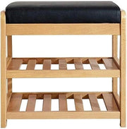 scarpiera Scarpiera per la casa Scarpiera Scarpiera in Legno Scarpiera su 2 Livelli con Cuscino del Sedile Corridoio Camera da Letto Soggiorno Scatola da Scarpe (Size : Large)