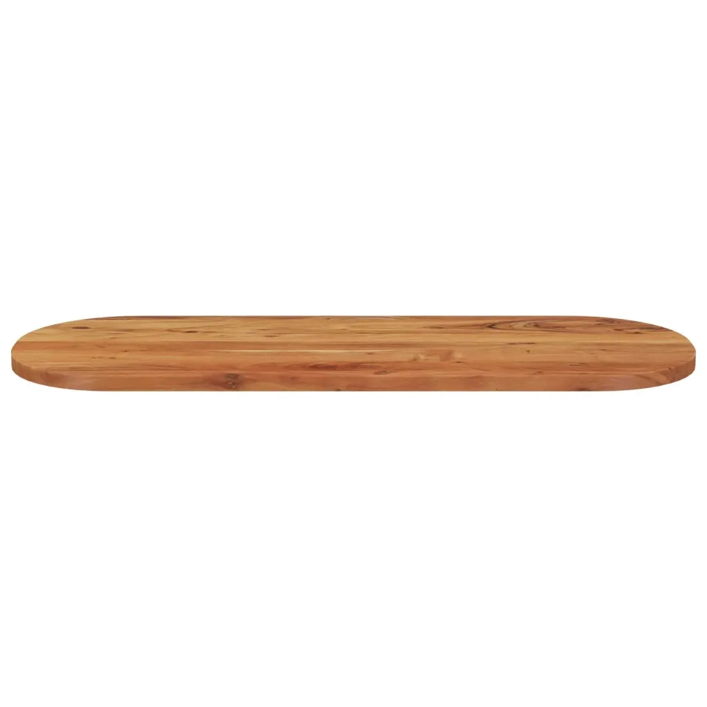 Piano Tavolo 110x40x2,5 cm Ovale in Legno Massello di Acacia 370085
