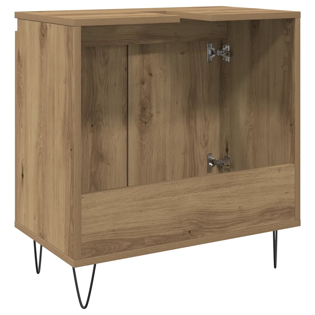 Mobile da Bagno Rovere Artigianale 58x33x60 cm in Truciolato 857218