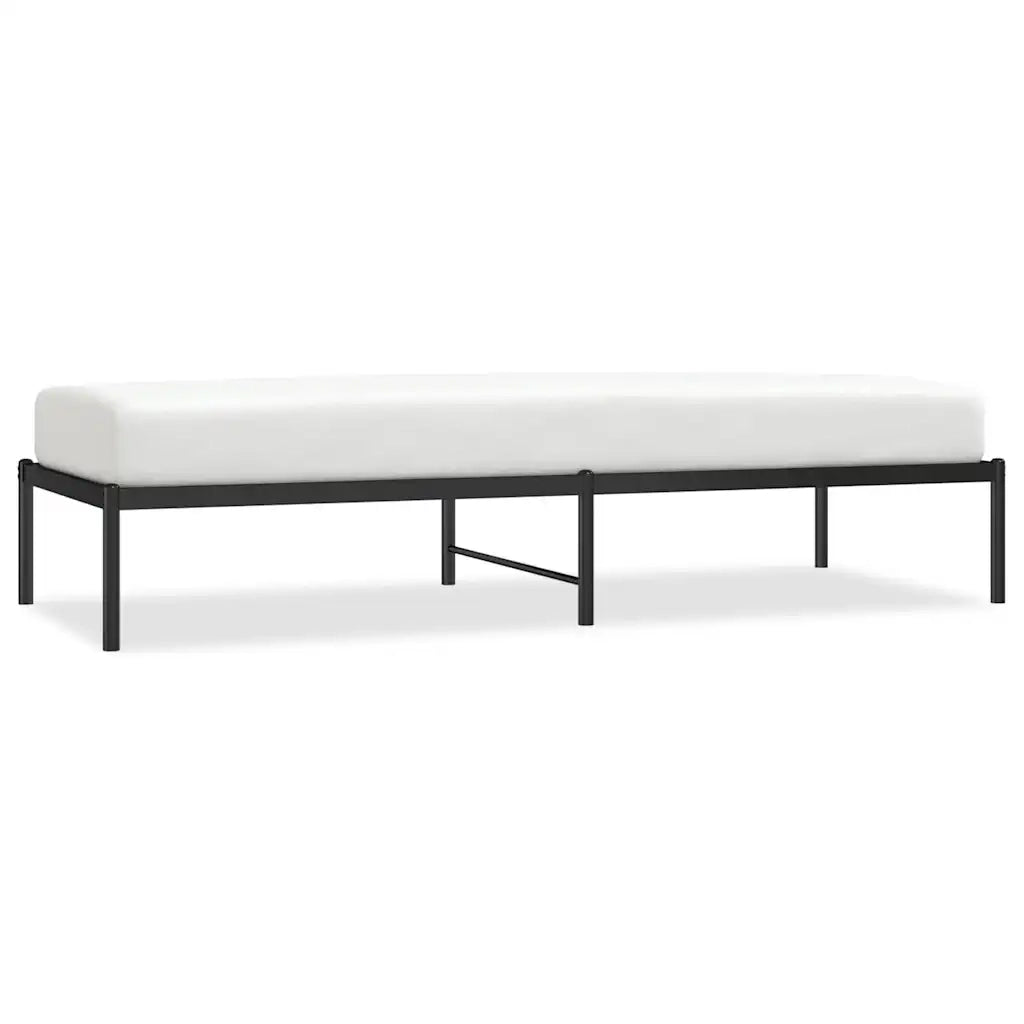 Giroletto-Struttura Letto in Metallo Nero 75x190 cm 945262