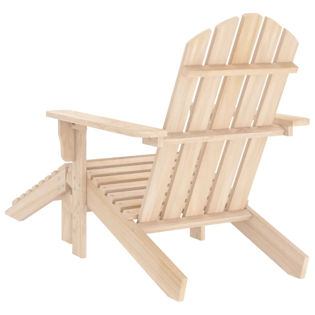 Sedia Giardino Adirondack con Ottomana Massello di Abete 315862