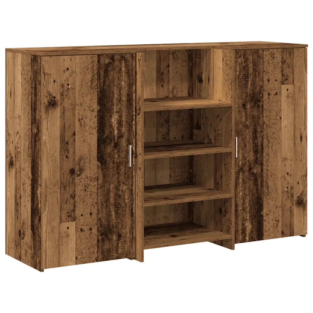 Banco Reception | Scrivania | Tavolo da Ufficio Legno Antico 155x50x103,5 cm Legno Multistrato