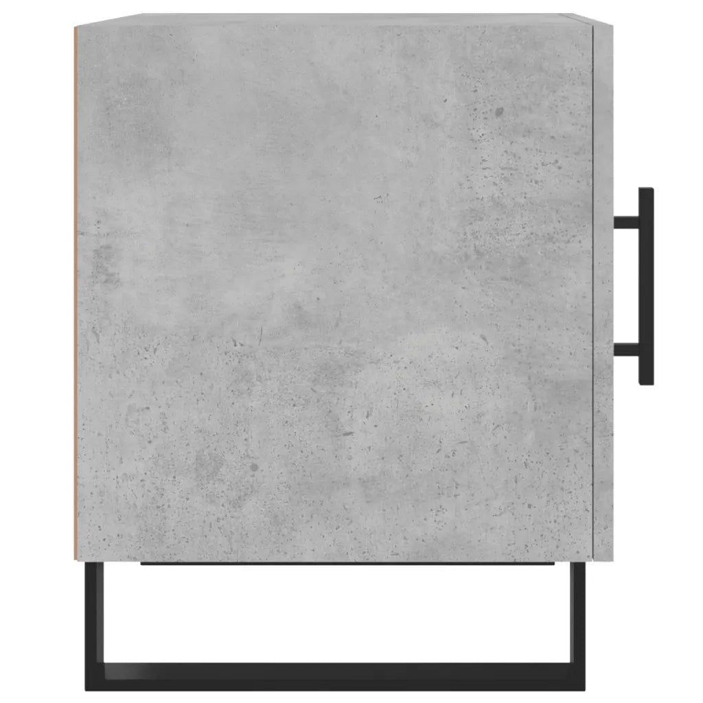 Comodini 2 pz-Set di 2 Tavolino da notte Grigio Cemento 40x40x50 cm in Legno Multistrato 100735