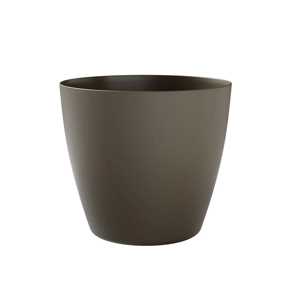 Vaso Rotondo Indoor e Outdoor Tera Bayon Kit Sand Ø30 cm in Plastica Sabbia