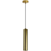 Lampada a sospensione Napoli oro tubo GU10 Ø10cm Polux