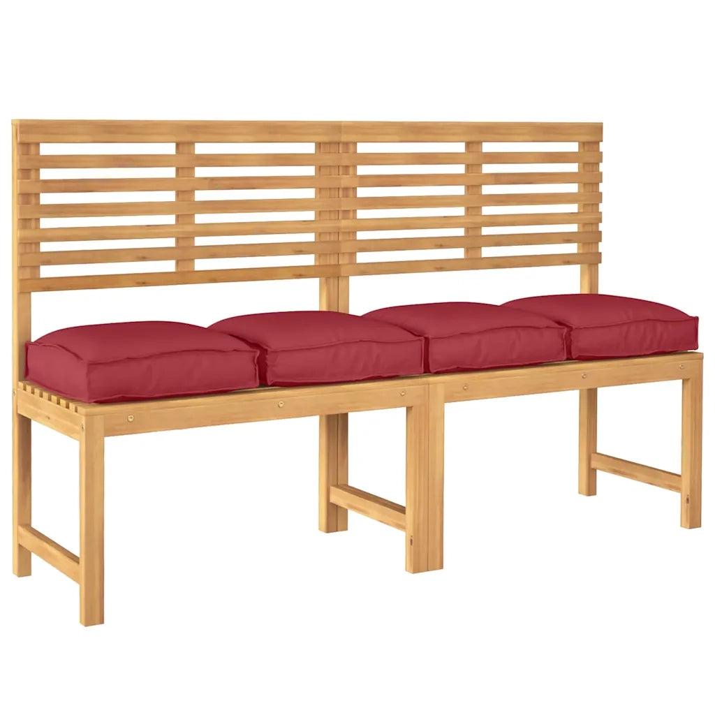 Cuscino 4 pcs Rosso Vino 40 x 40 x 8 cm Tessuto Oxford 42001594