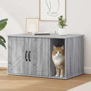 Casa per Gatti Grigio Sonoma 85 x 55 x 50 cm Legno multistrato