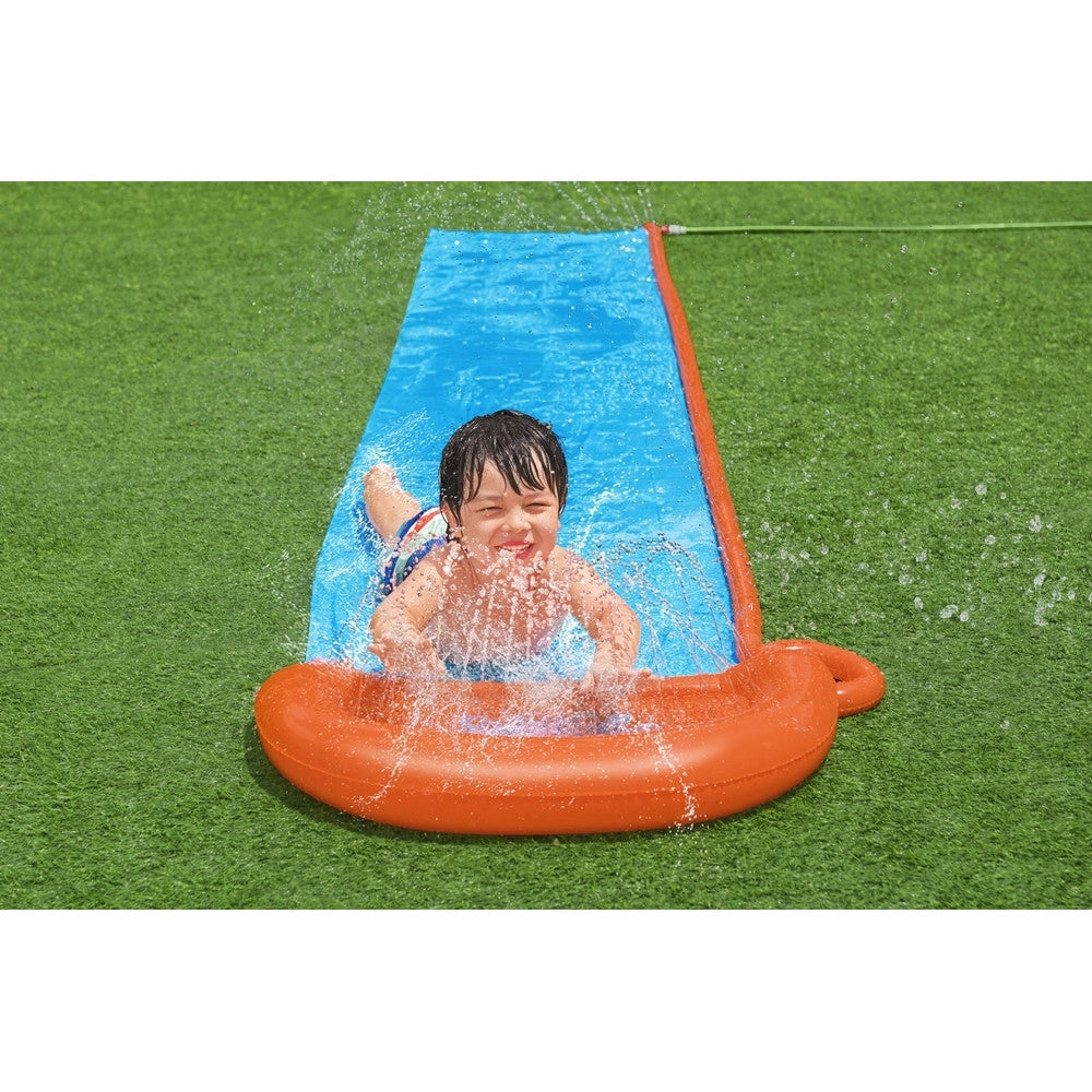 Trade Shop - Scivolo Acquatico Singolo Con Spruzzi Per 1 Persona 488 X 82 Cm Estate Giardino 52326 -