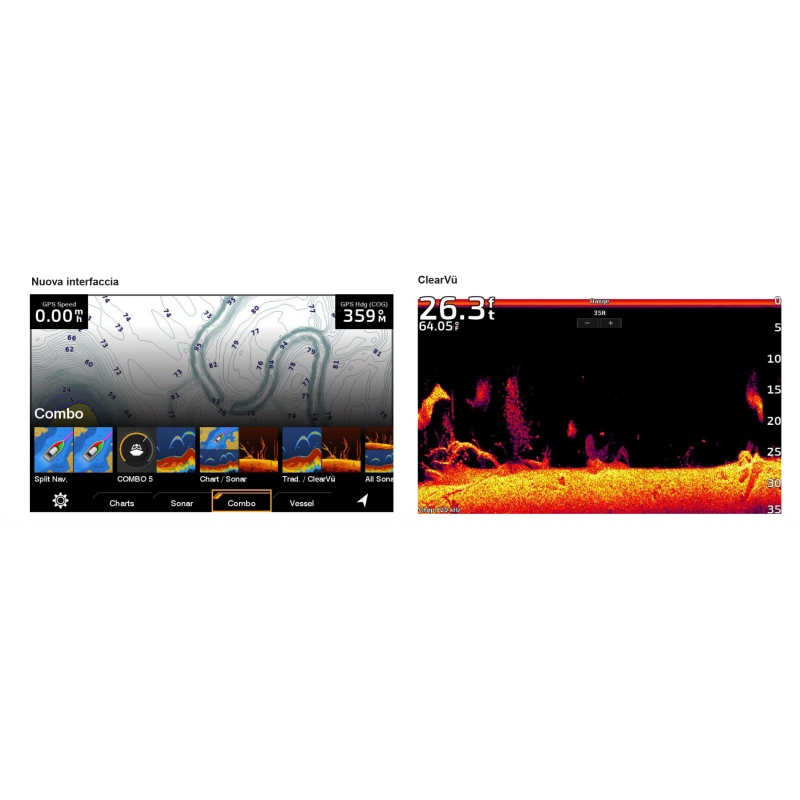 ECHOMAP UHD2 62SV CON TRASDUTTORE