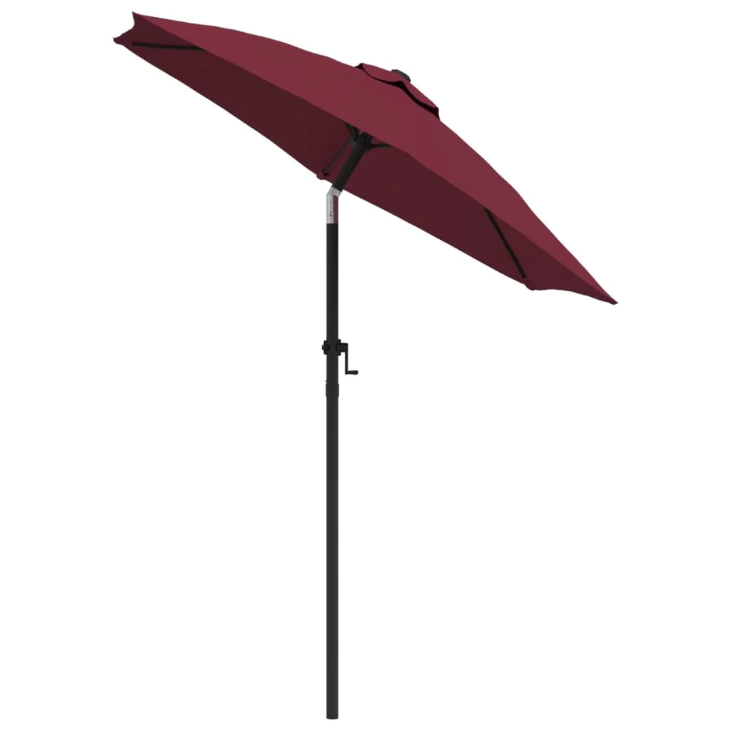 Ombrellone 200 x 211 cm alluminio bordeaux 02_0008148