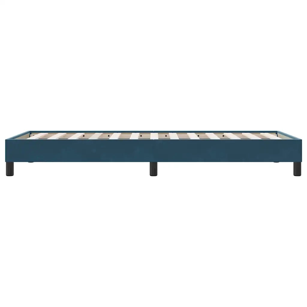 Giroletto senza Materasso Blu Scuro 100x220 cm in Velluto 4101395