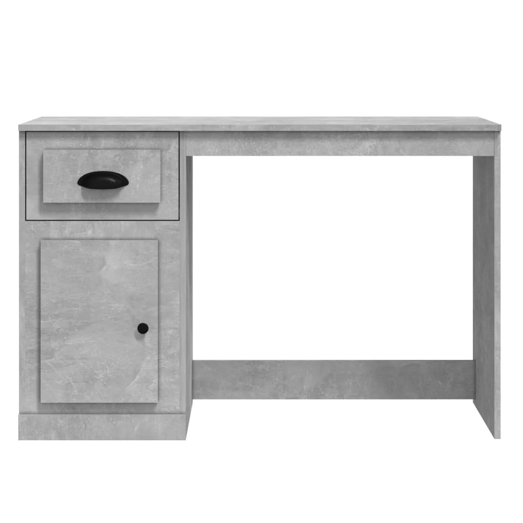 Scrivania tavolo postazione di lavoro scrivania per computer mobile da studio con cassetto 115 x 50 x 75 cm legno ingegnerizzato grigio 02_0023456