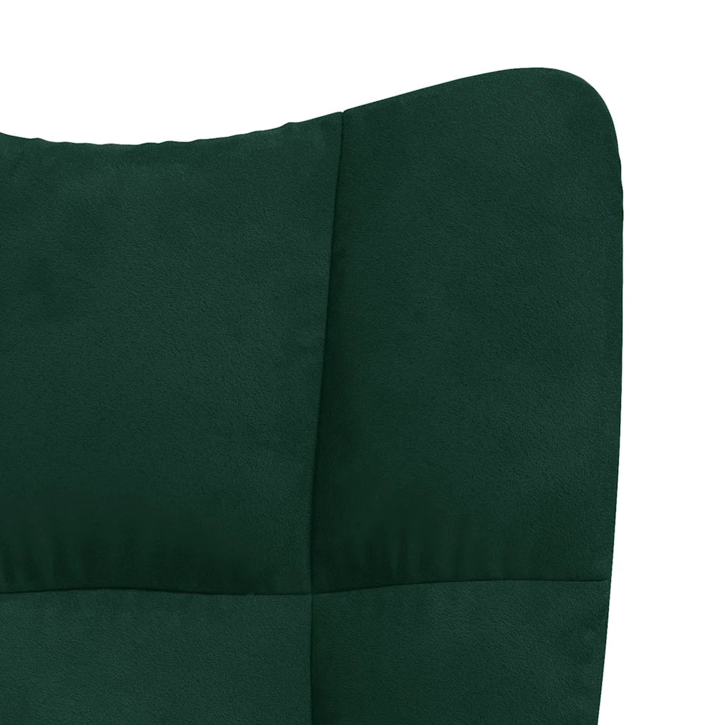 Poltrona Relax Verde Scuro in Velluto 328053