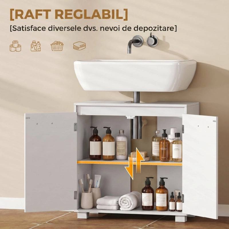 MOBILE SOTTO LAVABO 60x30x60 cm Bianco in MDF