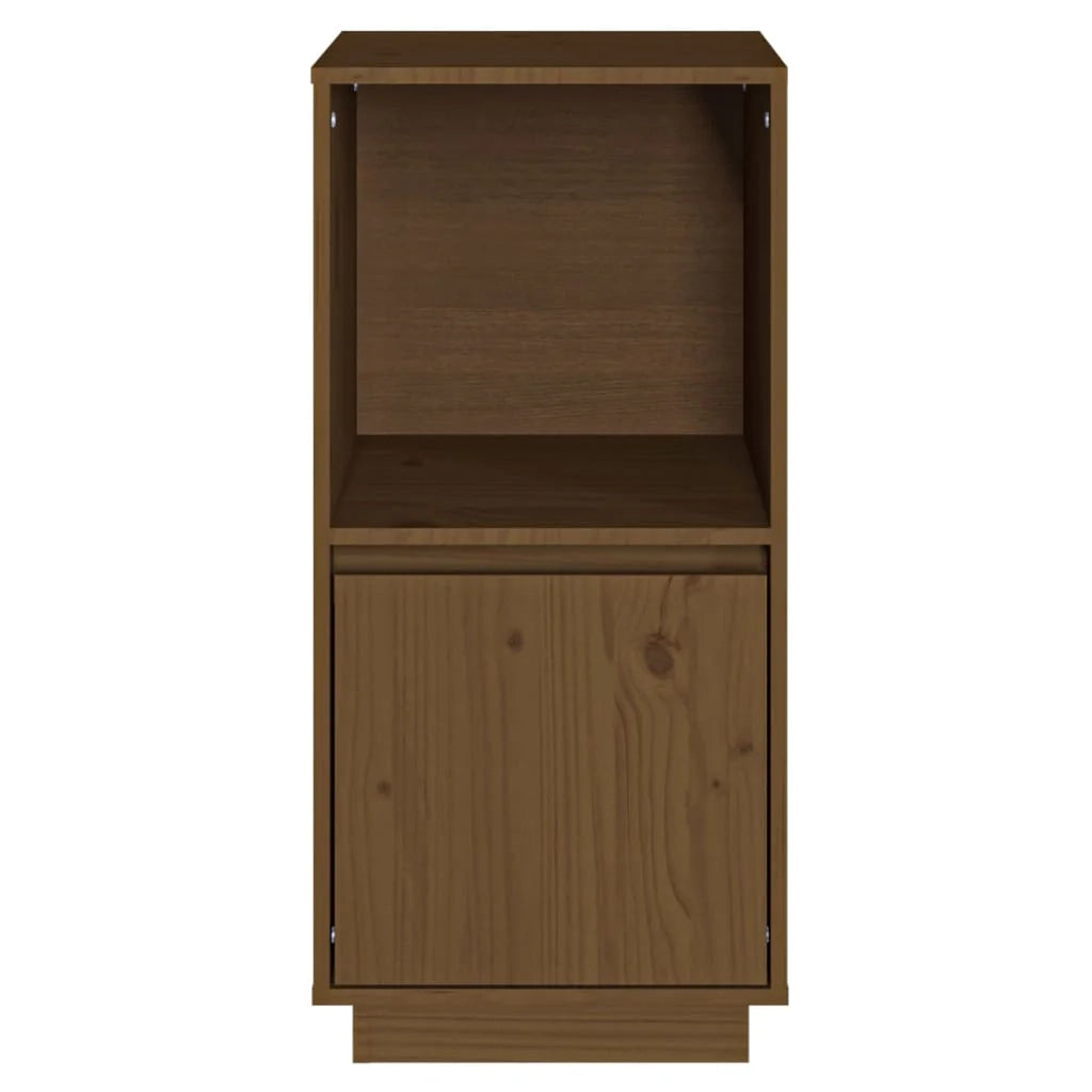 Buffet credenza cassettiera armadio mobile contenitore organizer per cucina soggiorno salotto 38 x 35 x 80 cm legno massello di pino marrone 02_0035746