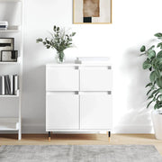 Credenza-Buffet-Armadio da cucina Bianca 60x35x70 cm in Legno Multistrato 751104