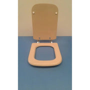 Sedile Copriwater Per Serie Conca Color Visone Cerniera Cromo Compatibile - Seba