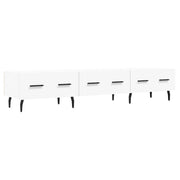 Mobile TV multimediale mensola TV credenza mobile TV sala da pranzo soggiorno camera da letto 150 x 36 x 30 cm legno ingegnerizzato bianco 02_0026017