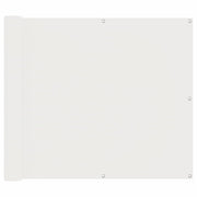 Schermo da balcone | Paravento da Balcone Bianco 100 x 600 cm Tessuto Oxford