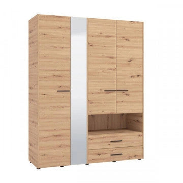 Armadio Leon Rovere Artigiano - Dimensioni: cm 161 x 55 x 205,5 h
