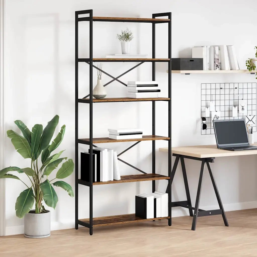 Libreria-Scaffale per Libri-Mobile di Stoccaggio Legno vecchio 40 x 30 x 85 cm Legno multistrato 292768