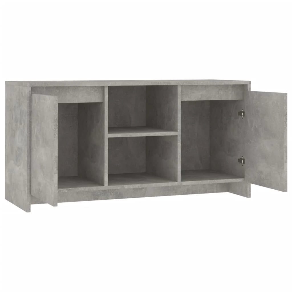 Mobile TV multimediale mensola TV credenza mobile TV sala da pranzo soggiorno camera da letto 102 x 37,5 x 52,5 cm legno ingegnerizzato grigio 02_0025612