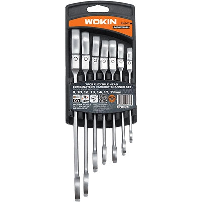 CHIAVI COMBINATE A CRICCO FLEX SERIE 151907 WOKIN - MM 8/19 CF=PZ 7- 1 confezioni