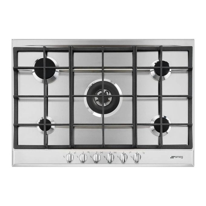 Smeg P272XGH piano cottura Acciaio inox Da incasso 75 cm Gas 5 Fornello(i)