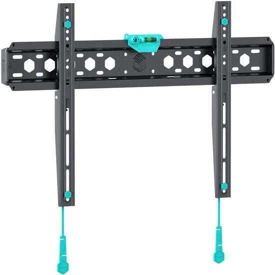 Muurbeugel per schermo da 43 a 85 pollici fino a 68 kg, muurbeugel per schermo ultradunno, muurbeugel per schermo VESA 75x75-600x400, muurbeugel per schermo universale nero FM6-B