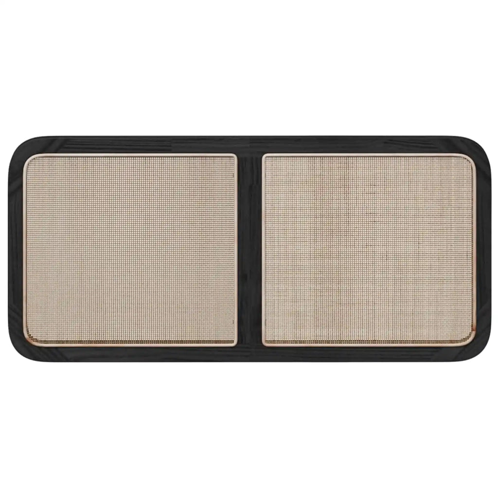 Testiera con testiera Nero 120 x 55 x 3 cm Rattan
