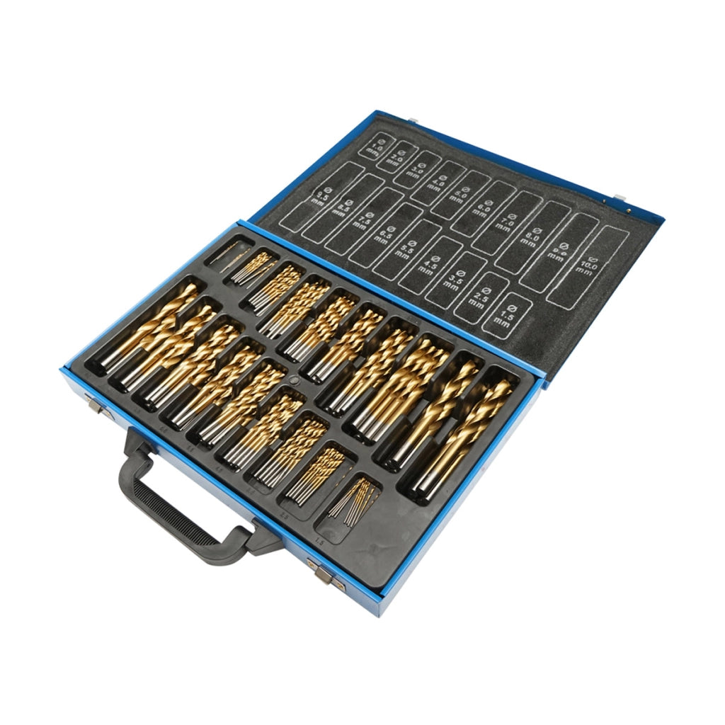 Set di 170 punte HSS per metallo DIN338 Breckner Germany