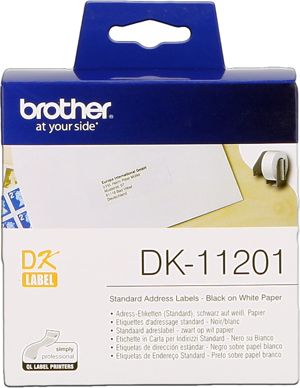 Brother DK-11201 nastro per etichettatrice Nero su bianco