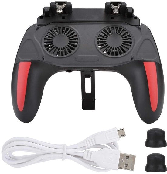 Controller per smartphone - Disegno ergonomico - Adatto per schermi da 4.7 a 6.5 pollici - Ventilatori di raffreddamento - Ideale per i giocatori - Per dispositivi mobili