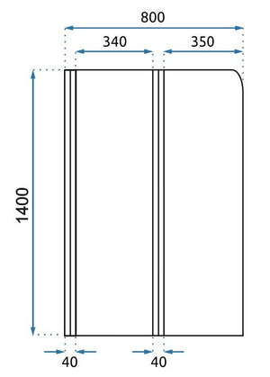 Schermo Vasca Pieghevole Rea Agat-2 80
