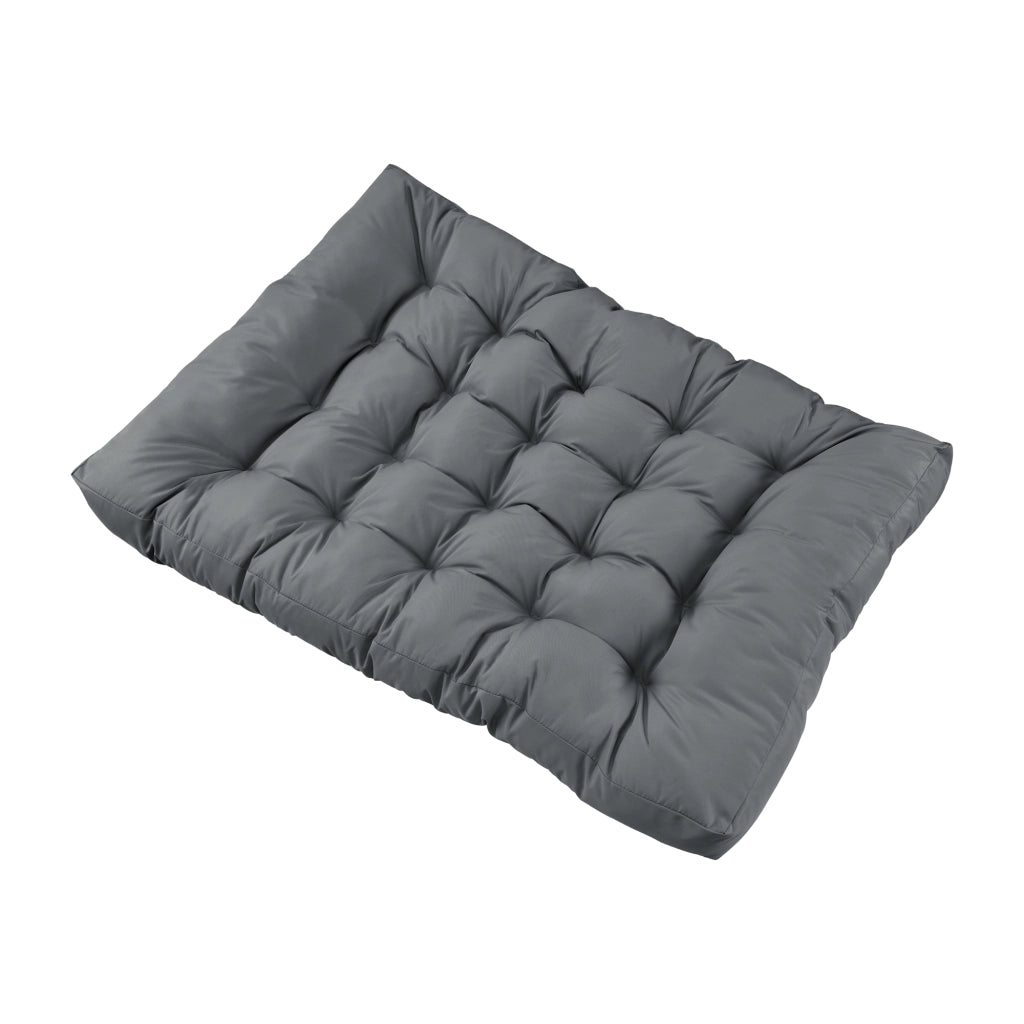 [en.casa] Cuscini per paletta euro-sofá tavolozze - set di 3 - cuscino seduta + cuscino schienale [grigio chiaro] Divano
