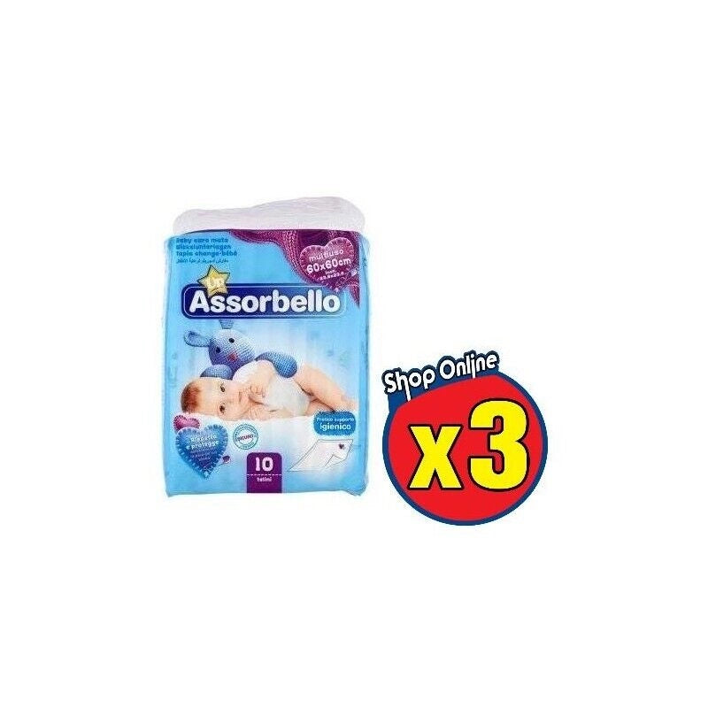 SET 3 ASSORBELLO TELI PER IL CAMBIO DA 10 PZ