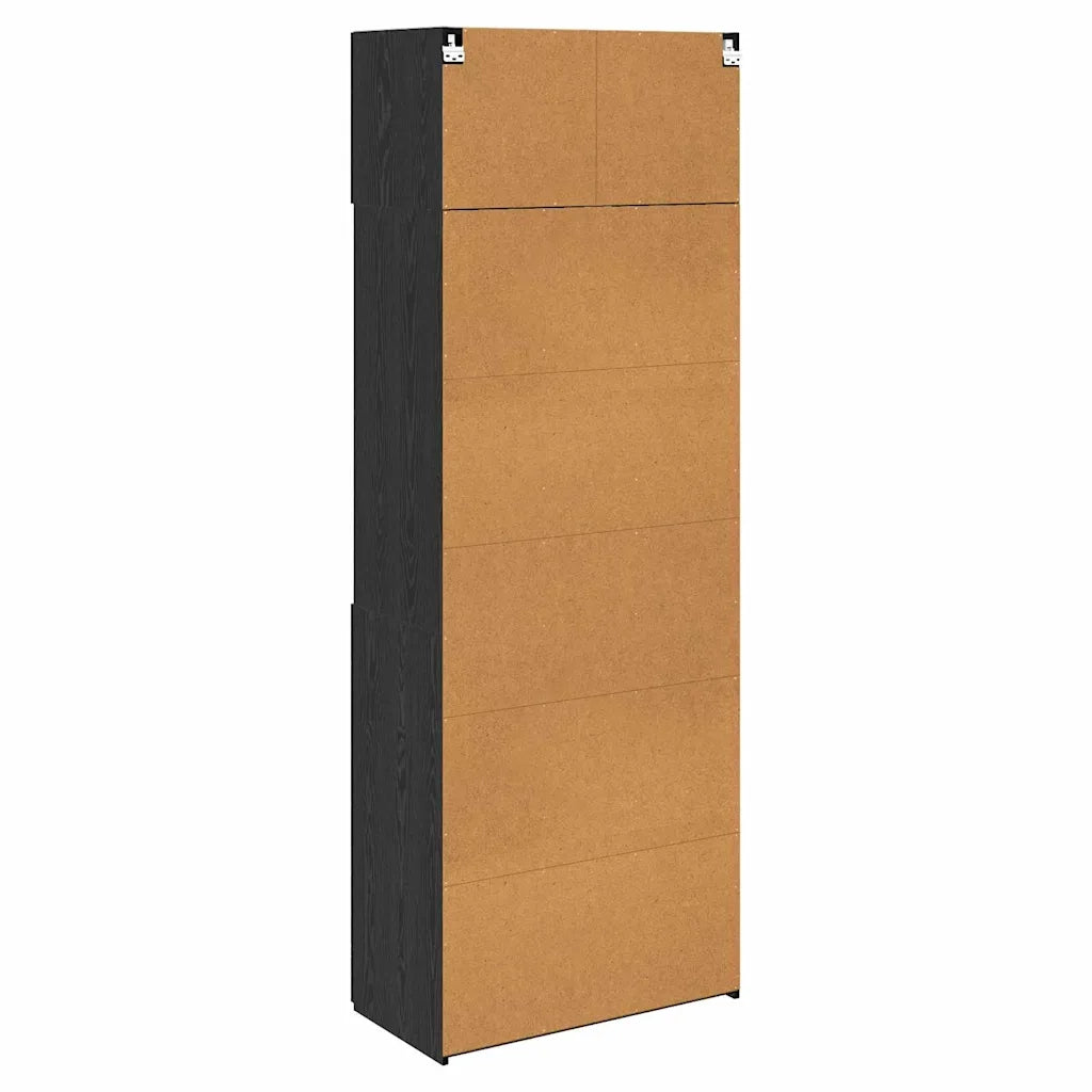 Armadio Rovere Nero 80 x 42,5 x 225 cm Legno multistrato 3402820