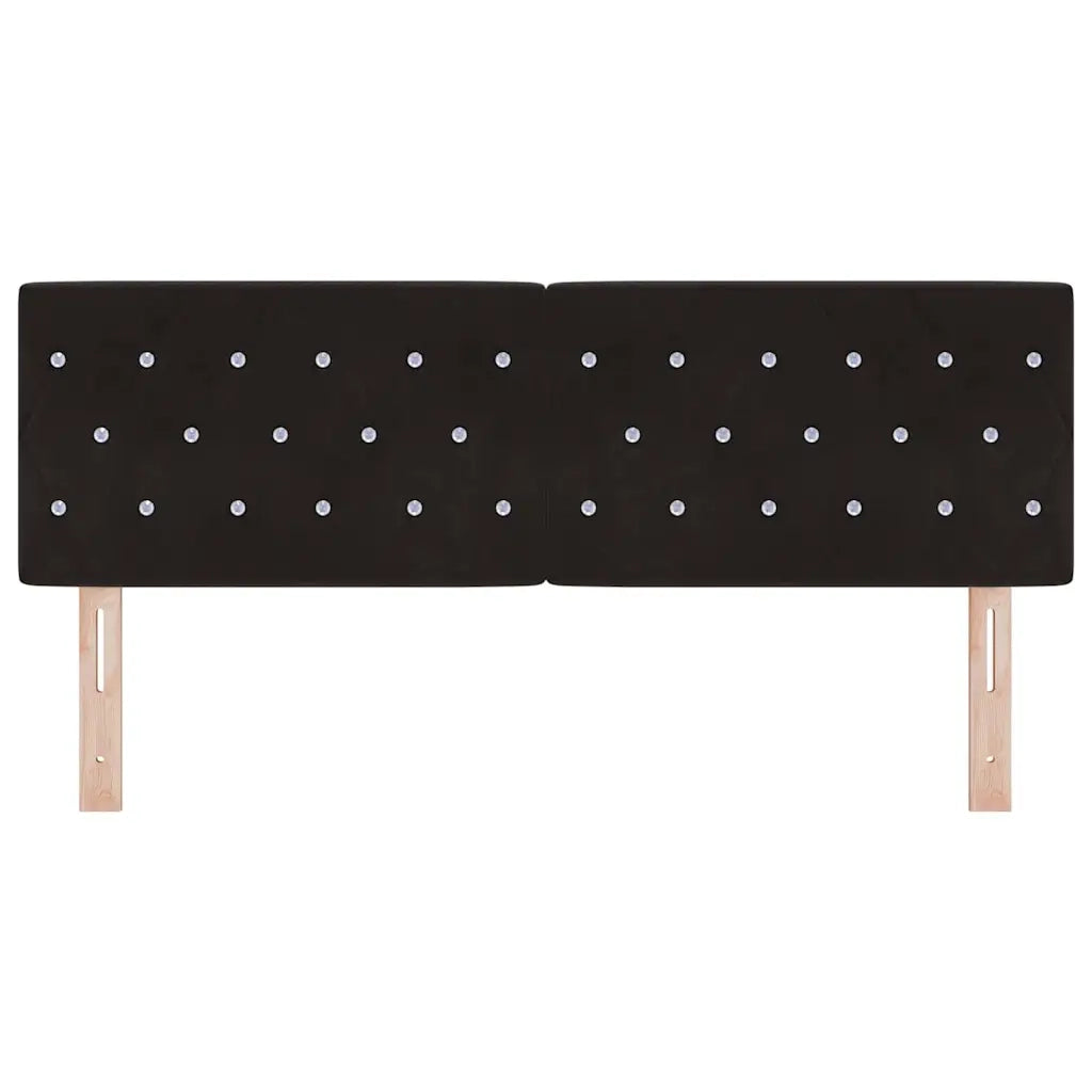 Testiera LED con luci a strisce a LED Nero 144 cm Poliestere 3338061
