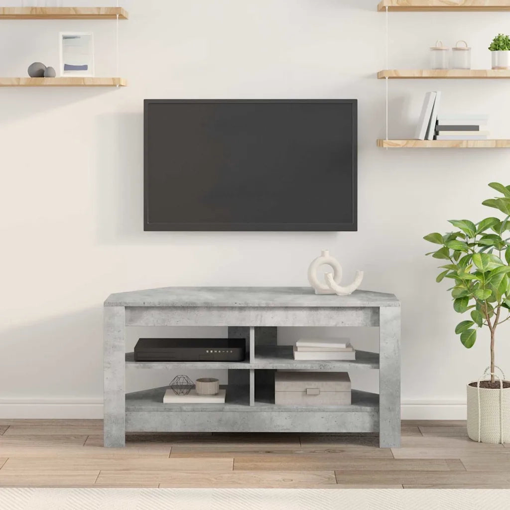 MobileTVAngolare 102 x 40,5 x 45 cm Grigio cemento 889778