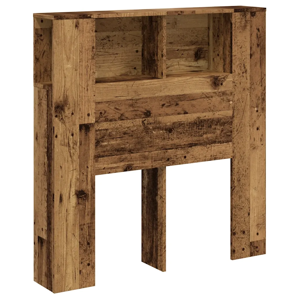 Testiera con Contenitore Legno 100x18,5x102,5 cm in Multistrato 856876