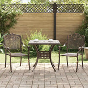 Set di Tavolo da Giardino 3 pcs Bronzo Alluminio pressofuso 3334740