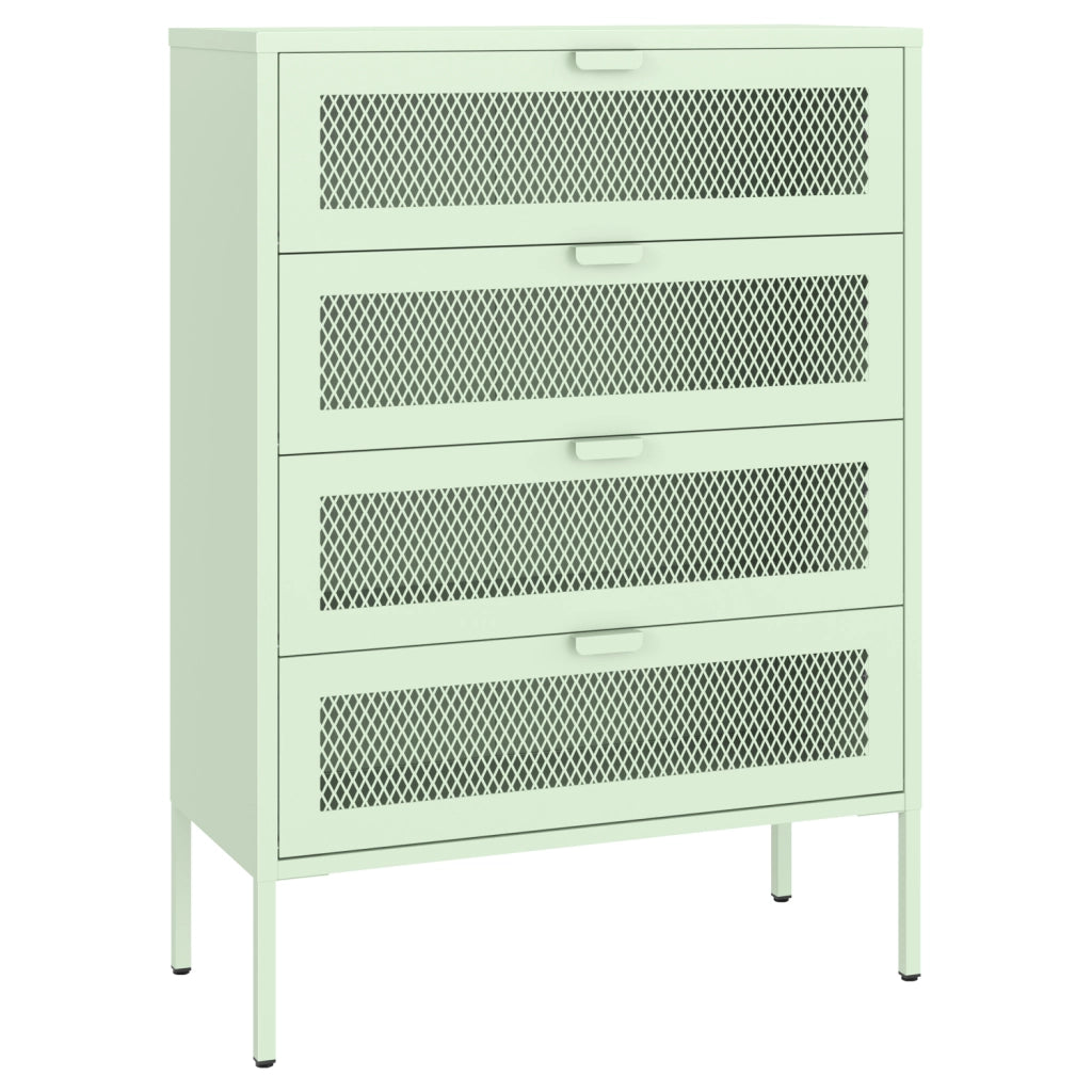 Scarpiera EMMA 4 ante in metallo verde lime