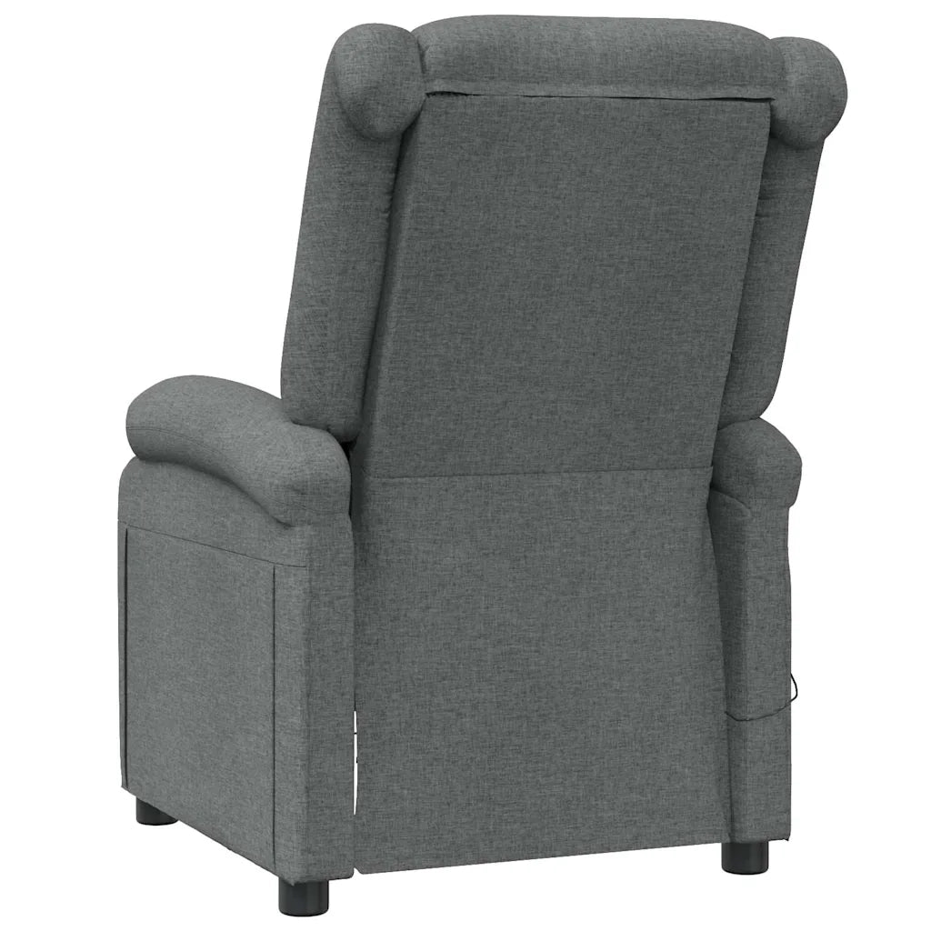 Divano Sedia-Poltrona Massaggiante Grigio Scuro in Tessuto 959953