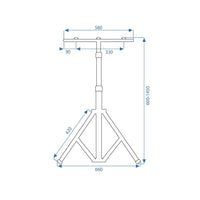 Alogeno Led Su Treppiede 2x30w Rsl001-30n