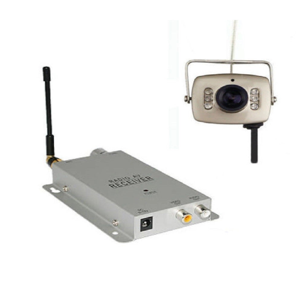 Trade Shop - Kit Telecamera Wireles A Colori 6 Led Wifi Audio Video 200 Mt Videosorveglianza -