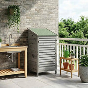 Capanno da Giardino Grigio 59 x 56 x 113,5 cm