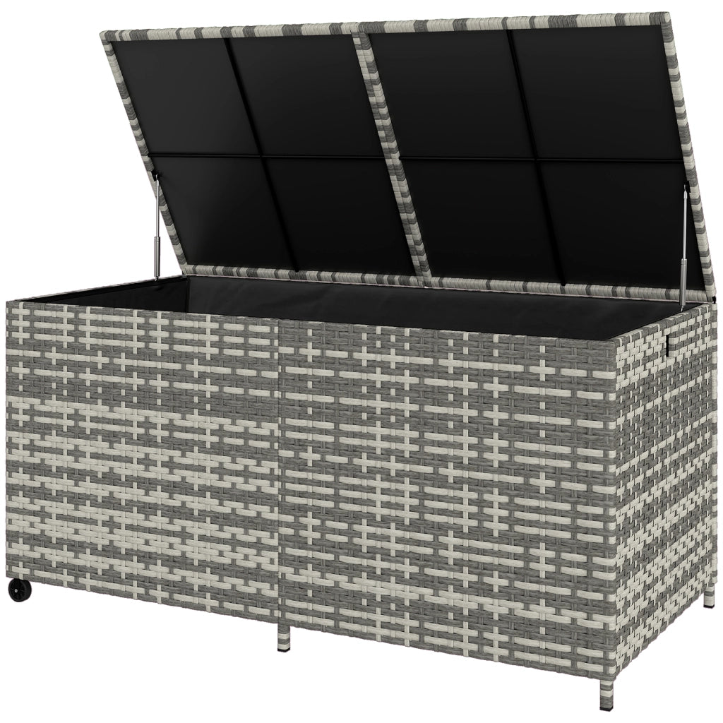 Cassa da giardino in resina ¨C zephmum ¨C 650 L, impermeabile, con fodera a zip